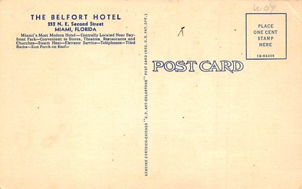 The Belfort Hotel Miami, Florida  