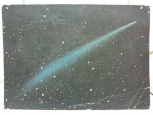 Vintage Postcard Comet Ikeya Seki Discovered 1965 Showing its very long Tail 