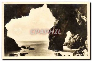 Old Postcard Morgat Romeo Cave