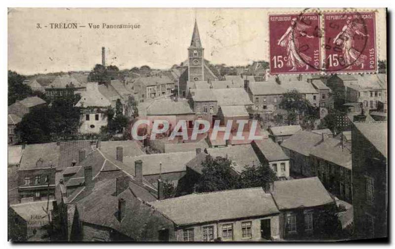 Postcard Old Trelon Panoramic