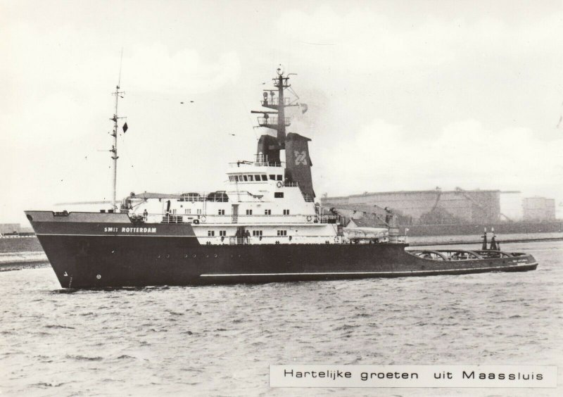 Shipping; Seagoing Tug Smit Rotterdam At Maasluis RP PPC By Foto Stelt, Unused