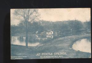 WARRENSBURG MISSOURI AT PERTLE SPRINGS STANDARD HERALD PRINTERS OLD POSTCARD