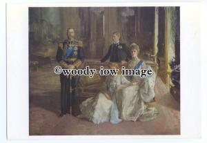 pq0180 - King George V , Queen Mary , Duke of Windsor , Pr Mary - art postcard