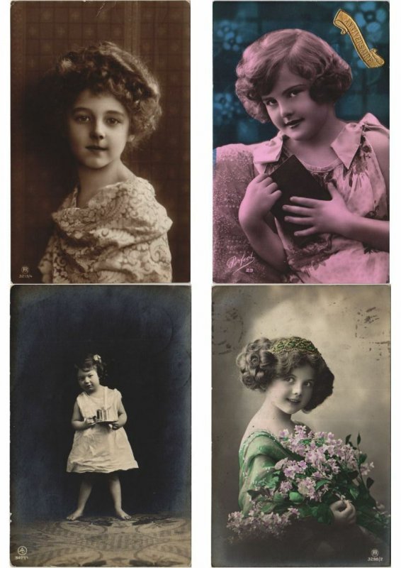 GIRL GIRLS GLAMOUR 1200 REAL PHOTO Vintage Postcards pre-1940 (Part 2.) (L2956)