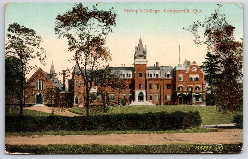 1912 Bishop's College Lennoxville Quebec Canada Grounds Building Posted Postcard