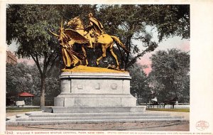 William T Sherman Statue, Central Park New York, USA Statue, Sculpture Unused 