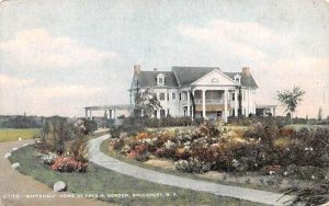 Whitehall Home of Fred H Gordon Brockport, New York Postcard