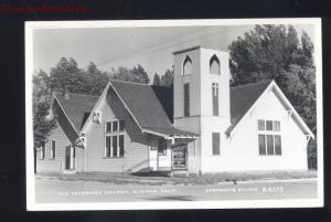 RPPC ALTURAS CALIFORNIA THE FEDERATED CHURCH VINTAGE REAL PHOTO POSTCARD