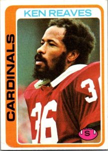 1978 Topps Football Card Ken Reeves St Louis Cardinals sk7142