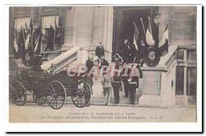 Visit SML Alfonso XIII Paris Postcard Old King climbed the steps of the Minis...