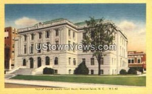 View of Forsyth County Court House in Winston-Salem, North Carolina