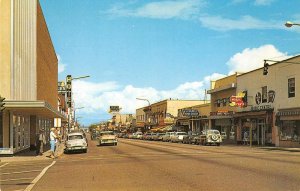 PENTICTON, B.C. Main Street Scene Okanagan Valley c1950s Vintage Postcard