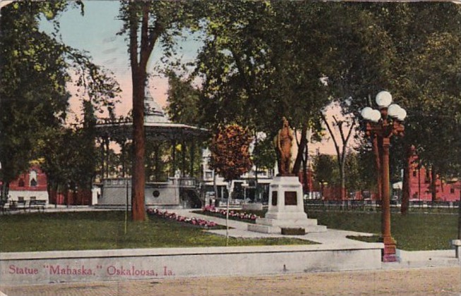 Iowa Oskaloosa Mahaska Statue 1915 | United States - Iowa - Other ...