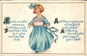 Birthday Girl With Cake BIN