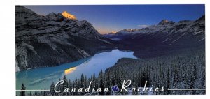 Oversize 4 X 9 inch, Peyto Lake in Winter, Rockies Banff National Park, Alberta