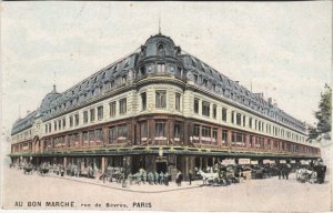 CPA PARIS AU BON MARHCE Rue de Sevres (50954)