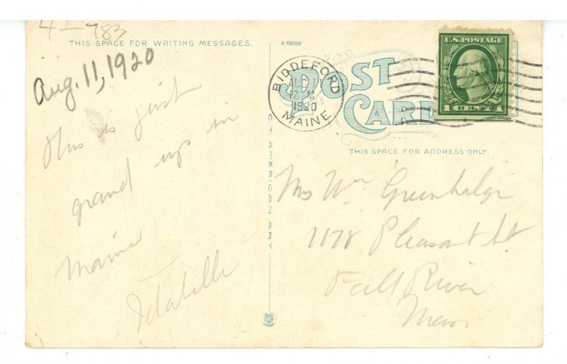 ME - Biddeford. Webber Hospital ca 1920