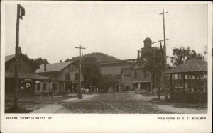 CHESTER VT Railroat Train Depot Station c1905 Postcard