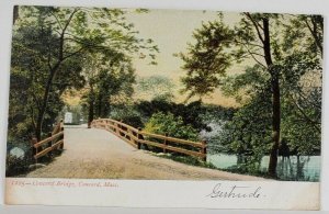 Concord Mass Concord Bridge c1906 Postcard S8