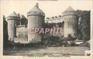 Postcard Old Castle Lassay du Chateau General Overview