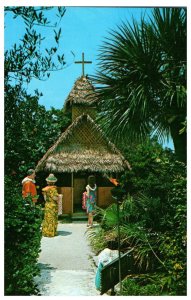 The Garden Chapel and exotic Tiki Gardens on Indian Rocks Beach Florida Postcard