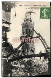 Old Postcard The Great War Basilica d & # 39Albert Army