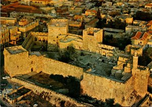 Israel Jerusalem Birds Eye View The Citadel and Jaffa Gate In Foreground