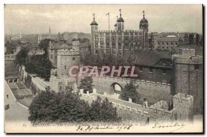 Old London Postcard from The Tower of Top of TOWRE Bridge