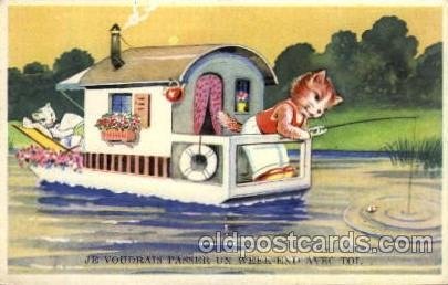 Dressed Cat 1954 very light crease left bottom tip of card, rest of card is p...