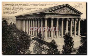 Old Postcard Paris La Madeleine