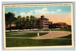 Vintage 1900's Postcard Baseball Diamond Indiana Normal University Pennsylvania