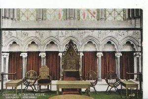 Wiltshire Postcard - Sculpture In Chapter House, Salisbury Cathedral  Ref 13602A