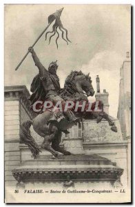 Postcard Ancient Cliff Statue of William the Conqueror