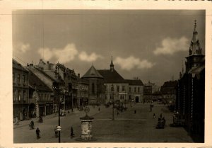 Czech Republic Chomutov Náměstí Vintage RPPC BS.13