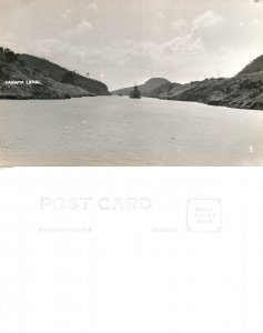 PANAMA CANAL SHIP VINTAGE REAL PHOTO POSTCARD RPPC