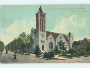 Divided-Back CHURCH SCENE New Orleans Louisiana LA B0018