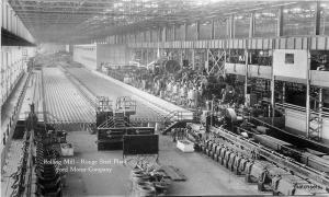 c1920's ROUGE RIVER Rolling Mills Steel Plant  RPPC 1318 Ford Automobile Factory