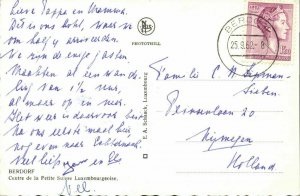 luxemburg, BERDORF, Hotel Scharff (1962) Postcard