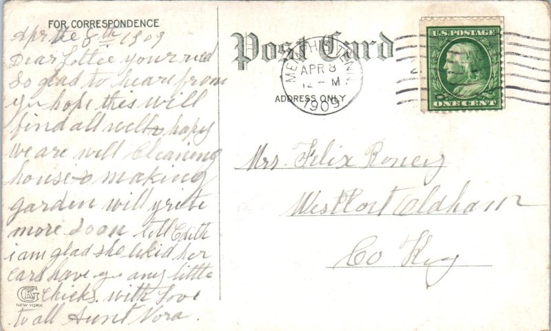 1900s Loading Logs on Tram Car Near Memphis TN Postcard