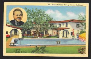 Mickey Rooneys Home & Pool Encino CA Used c1940