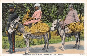 Off to The Jaol Jamaica Postal used unknown 