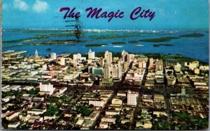 Miami The Magic City Florida Vintage Postcard C091