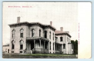 WAVERLY, IA Iowa ~ MERCY HOSPITAL ~ 1907 Bremer County Kropp  Postcard