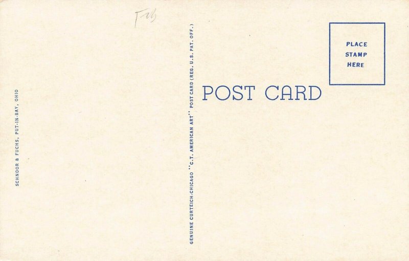 LPS16 PUT-IN-BAY Ohio Perry's Memorial Perry Park Postcard