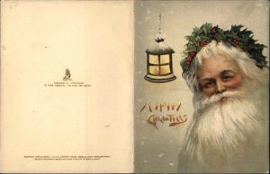 Christmas Santa Claus Raphael Tuck Greeting Card Fold-Open c1910  Non-Postcard