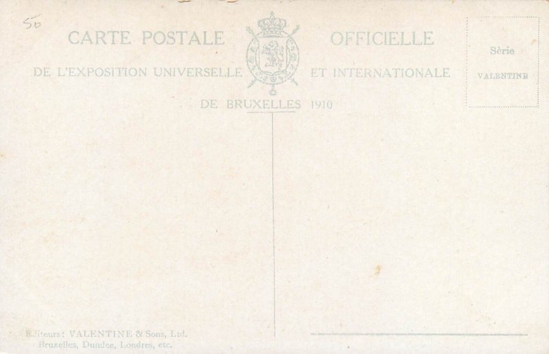 Belgium International Exposition Brussels 1910 lot of 4 postcards 