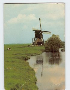 Postcard The Kleine Windmill Streefkerk Netherlands