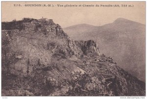 Vue Generale Et Chemin Du Paradis, Gourdon (Alpes Maritimes), France, 1900-1910s