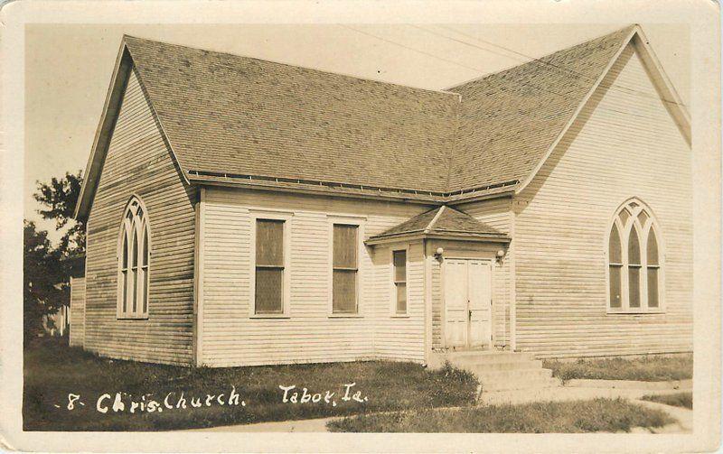 C-1910 Chris Church Tabot Iowa RPPC real photo postcard 12024