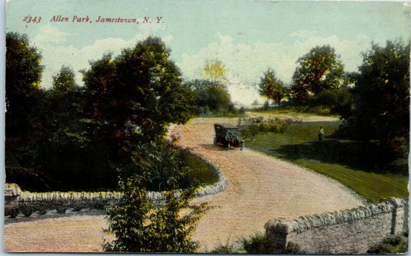 1910s Allen Park Jamestown Chautauqua County New York Postcard